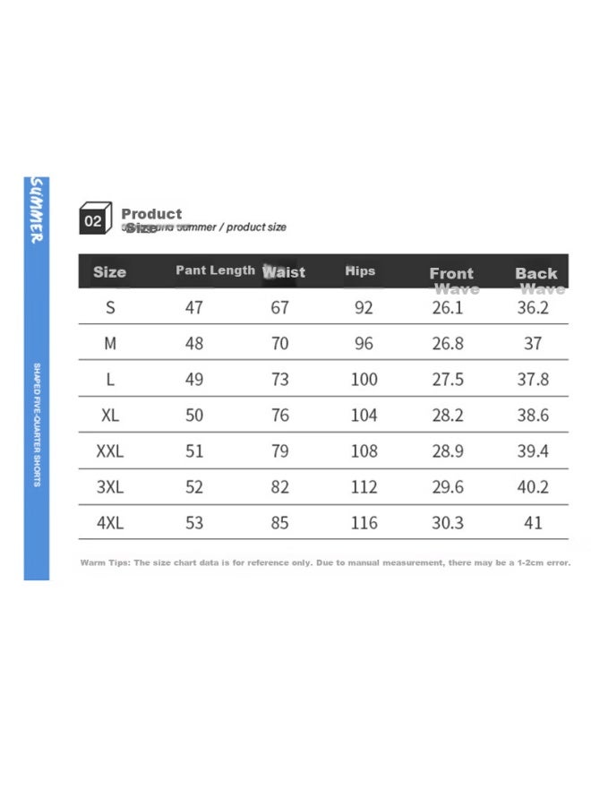 Vancamel Men's Shorts, Summer Solid Color Loose Casual Fashion Five-point Pants Trendy Versatile Beach Shorts, Black, M - Image 3