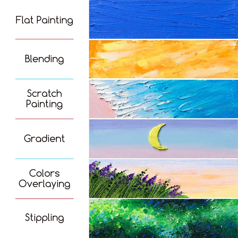 MEEDEN Soft Oil Pastels Set: 144 Vibrant Colors Art Oil Pastels for Blending Layering Shading Drawing - Smooth Oil Pastel Crayons for Artists Beginners Adults Teachers Christmas Painting - Image 4