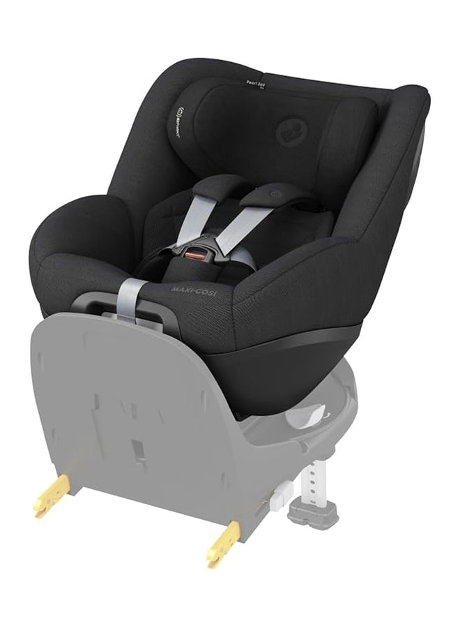Maxi-Cosi Pearl 360 Pro Newborn Inlay, Designed for Pearl 360 Rotating Car Seat, 0-3 Month, Authentic Black, 2 Year Warranty - Image 1