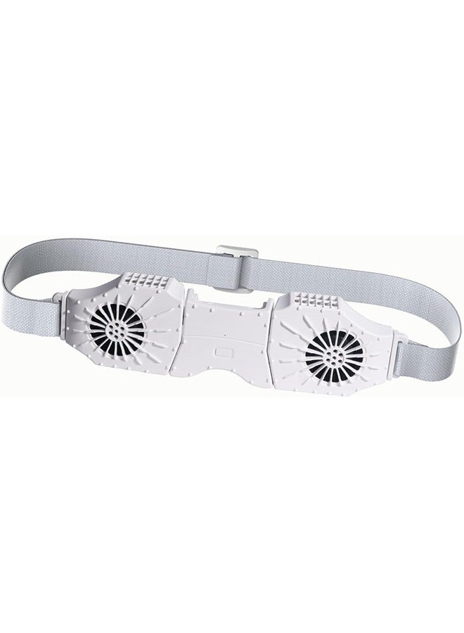 Loquat Waist Fan, Portable Fan Rechargeable, 8000 mAh Battery Operated Wearable Personal Fan, Neck Fan that Blow Cold Air, Body Fan for Outdoor, Farm, Camping, Hiking, Travel, Fishing (white) - Image 1