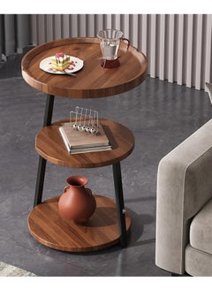 DubaiGallery Multi-Layer Sofa Coffee Tables, Luxury Italian Light Simple Tables for Home and Living Room, Small Round Table  - Image 1