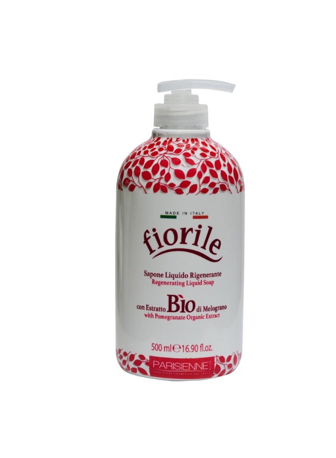 fiorile Parisienne Liquid Soap Bio Pomegranate 500ML | Natural Freshness with Antioxidant Care | Protecting it from daily environmental stress | Hand Wash | Germ Protection & Deep Cleansing | Moisturizing Formula - Image 1