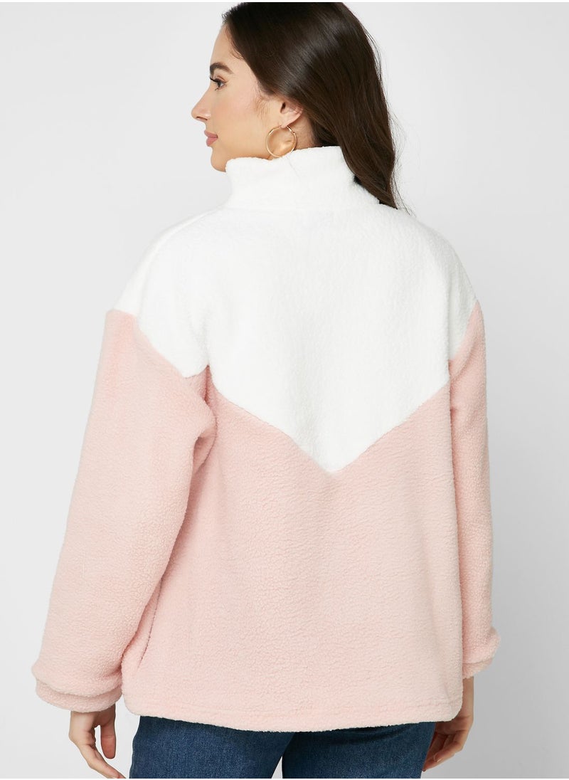 Ginger - Borg Detail Jacket - Image 1