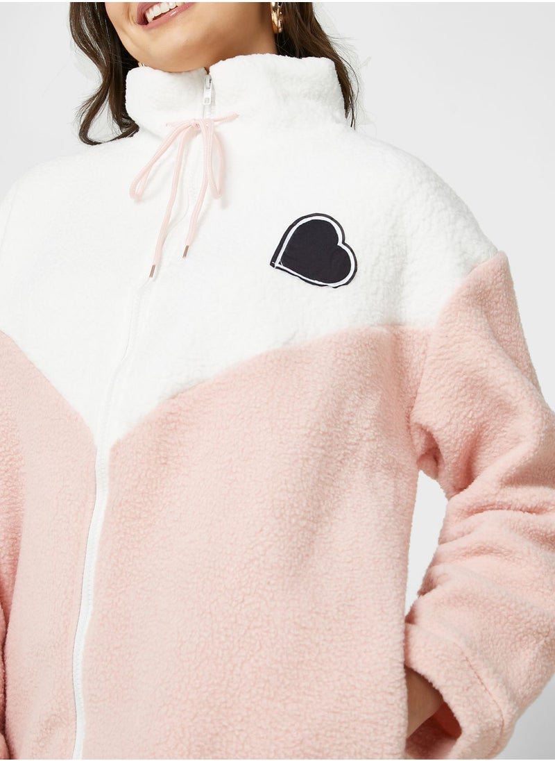 Ginger - Borg Detail Jacket - Image 1