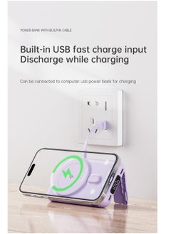 Fast Charging Magnetic Wireless Power Bank with 22.5w Built-in Cable Portable Super Fast Charging Mobile Power Supply 10000 mAh White - pzsku/ZB77B11415695994DDF66Z/45/_/1714033487/79ab96a6-492f-41fd-a0ed-6dbc79ea9cfc