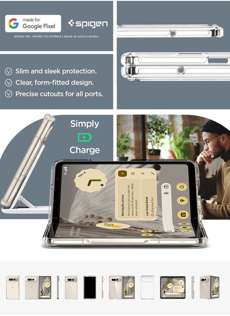 Spigen - غطاء حماية Ultra Hybrid لهاتف Pixel Fold (2023) - شفاف للغاية - Image 1