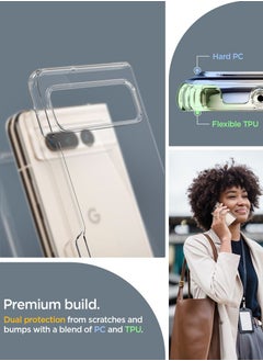 Spigen Ultra Hybrid for Pixel Fold Case Cover (2023) - Crystal Clear  - Image 3