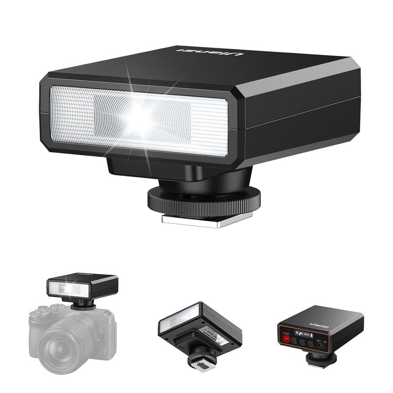 Ulanzi F12 Mini Flash, GN12/CCT 5600K Camera Speedlite Flash for Canon Fuji Sony Nikon Panasonic Olympus Pentax and Other More SLR Digital Cameras, Single Contact Universal Hot Shoe Mount Flashlight - Image 1