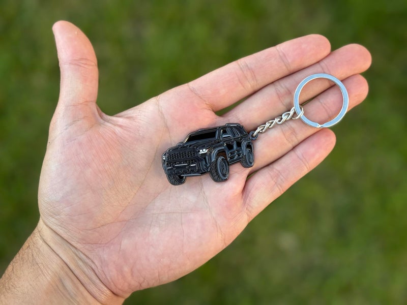 Four Wheel Beast 2025 4Runner Keychain 6Th Gen Accessories Sequoia 4 Runner Key Chain Fob Cover Gifts Accessories (Black) - Image 2