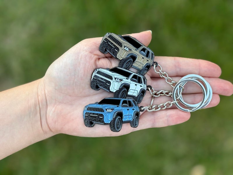 Four Wheel Beast 2025 4Runner Keychain 6Th Gen Accessories Sequoia 4 Runner Key Chain Fob Cover Gifts Accessories (Black) - Image 4
