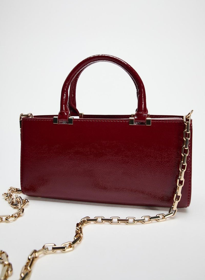 Zara Textured Handbag Crossbody Bag - Image 2
