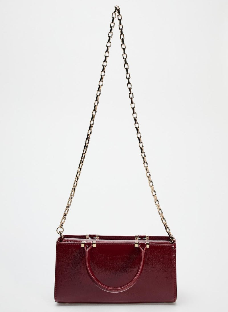 Zara Textured Handbag Crossbody Bag - Image 4