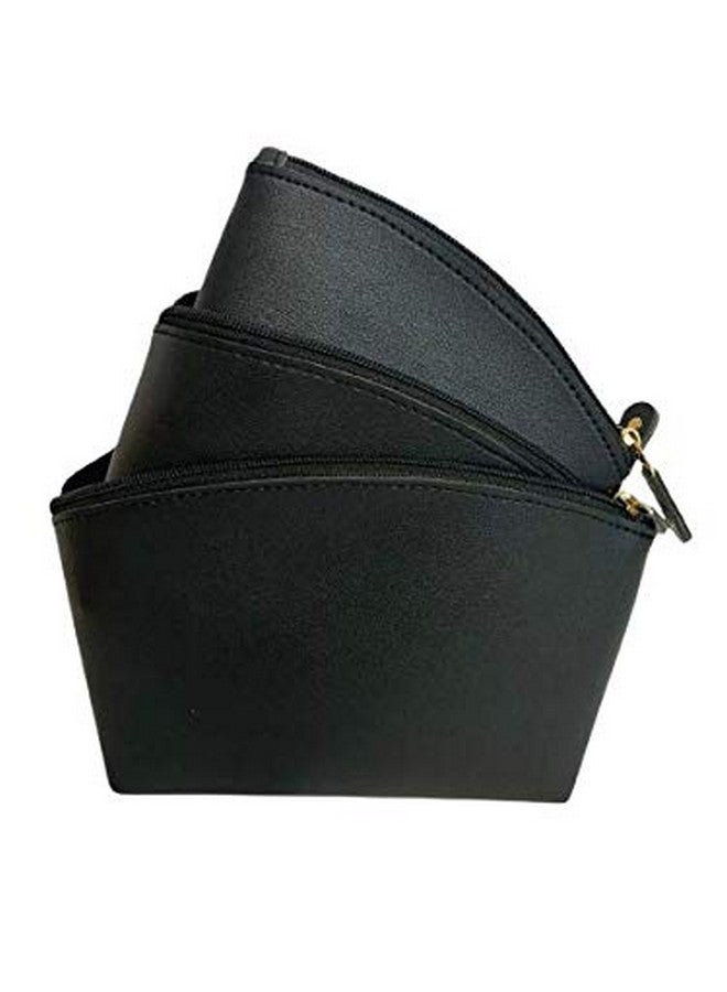 إس آر بي مجموعة من 3 حقائب جلدية متعددة الأغراض من SRB (أسود) - Image 2