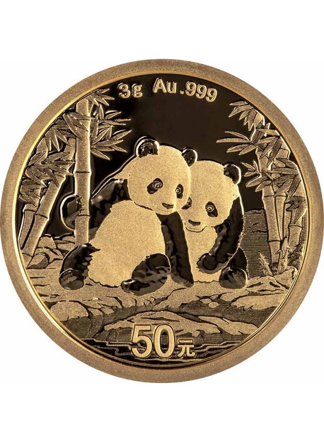 ABConcept Panda 2026 Gold 3 gram coin 999 Carat - Image 1