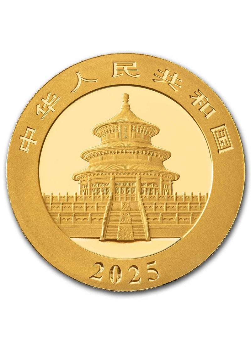 ABConcept Panda 2025 Gold 3 gram coin 9999 Carat  - Image 2