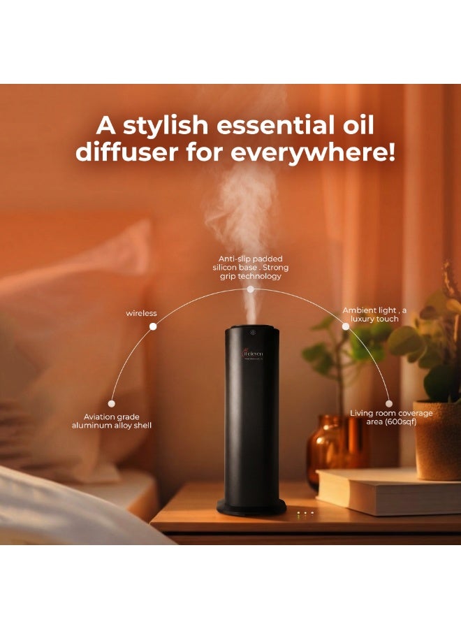 Eleven Scent A5 Silver Scent Diffuser Essential Oil Diffuser Luxury Aroma Diffuser Quiet Air Freshener Home Office Car Fragrance Machine Long Lasting Scent Modern Design Eleven Scent - Image 2