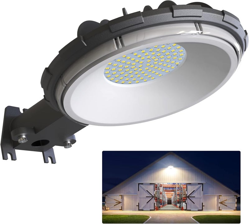 deerdance LED Barn Light, 80W 120V Hardwired Dusk to Dawn Outdoor Lighting with 10000LM 5000K Daylight, IP65 Waterproof Area Street Lights for Outdoor Barns Farmhouse Garage Yard Warehouse (1Pack) - Image 1