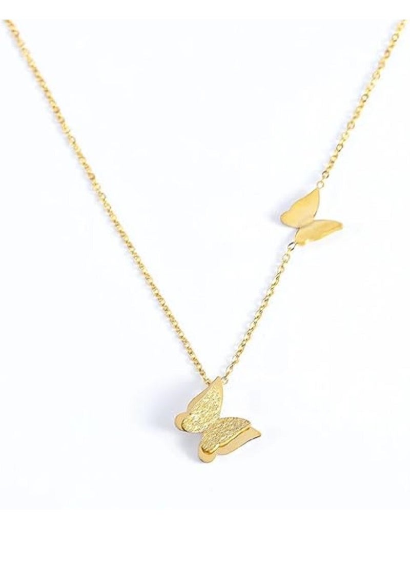 MANIKAN - Elegant Necklace Decorated with Stainless Steel Butterfly Pendant Simple Fashion Necklace manikanWomen's Gifts Accessories - Image 1