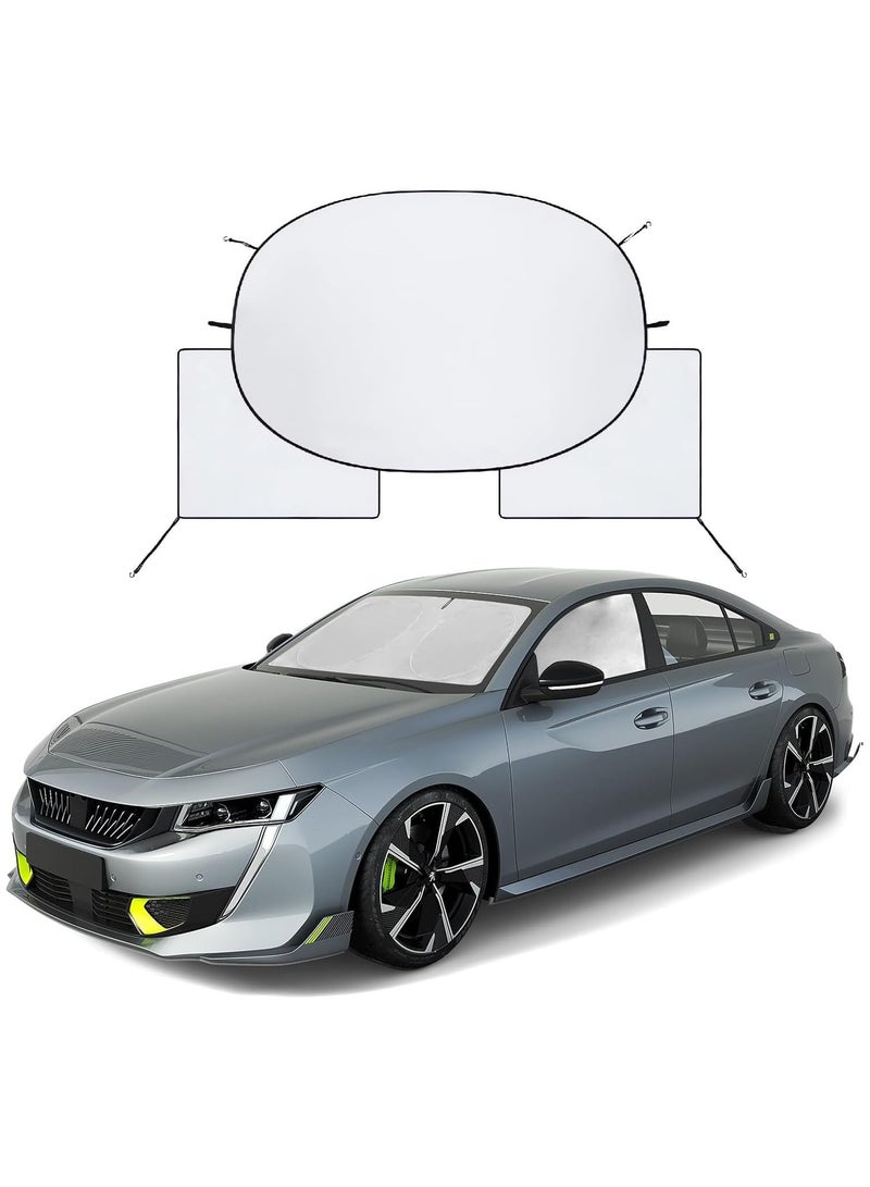 AUTOYSUR Car Windshield Sun Shade, Foldable Reflector Sunshade Offers Ultimate Protection for Car Interior, Cool Reflective Sun Blocker, UV Rays and Heat Sun Visor Protector - Image 1