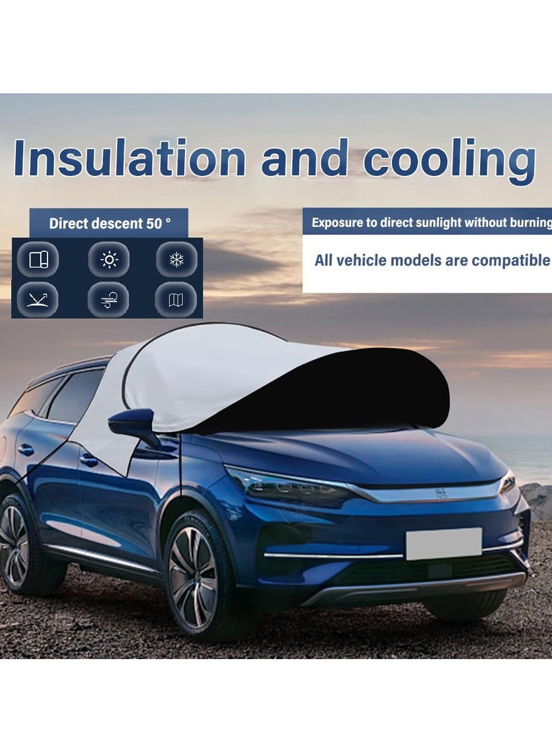 AUTOYSUR Car Windshield Sun Shade, Foldable Reflector Sunshade Offers Ultimate Protection for Car Interior, Cool Reflective Sun Blocker, UV Rays and Heat Sun Visor Protector - Image 2