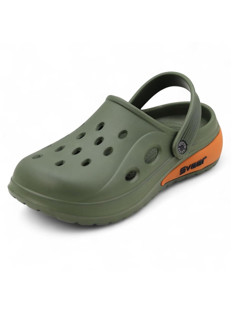 SVAAR صنادل سفار دريفت الكلاسيكية للرجال القابلة للتعديل مع حزام خلفي مريح وخفيف الوزن ومضادة للانزلاق ومقاومة للماء باللون الأسود - Image 2