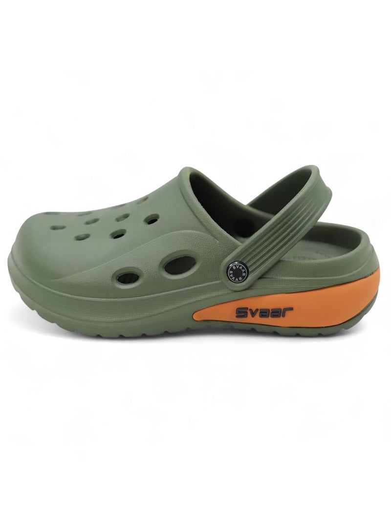 SVAAR صنادل سفار دريفت الكلاسيكية للرجال القابلة للتعديل مع حزام خلفي مريح وخفيف الوزن ومضادة للانزلاق ومقاومة للماء باللون الأسود - Image 4