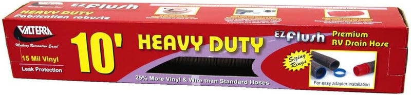 Valterra D04-0012 EZ Flush Heavy-Duty Drain Hose - 10' - Image 1