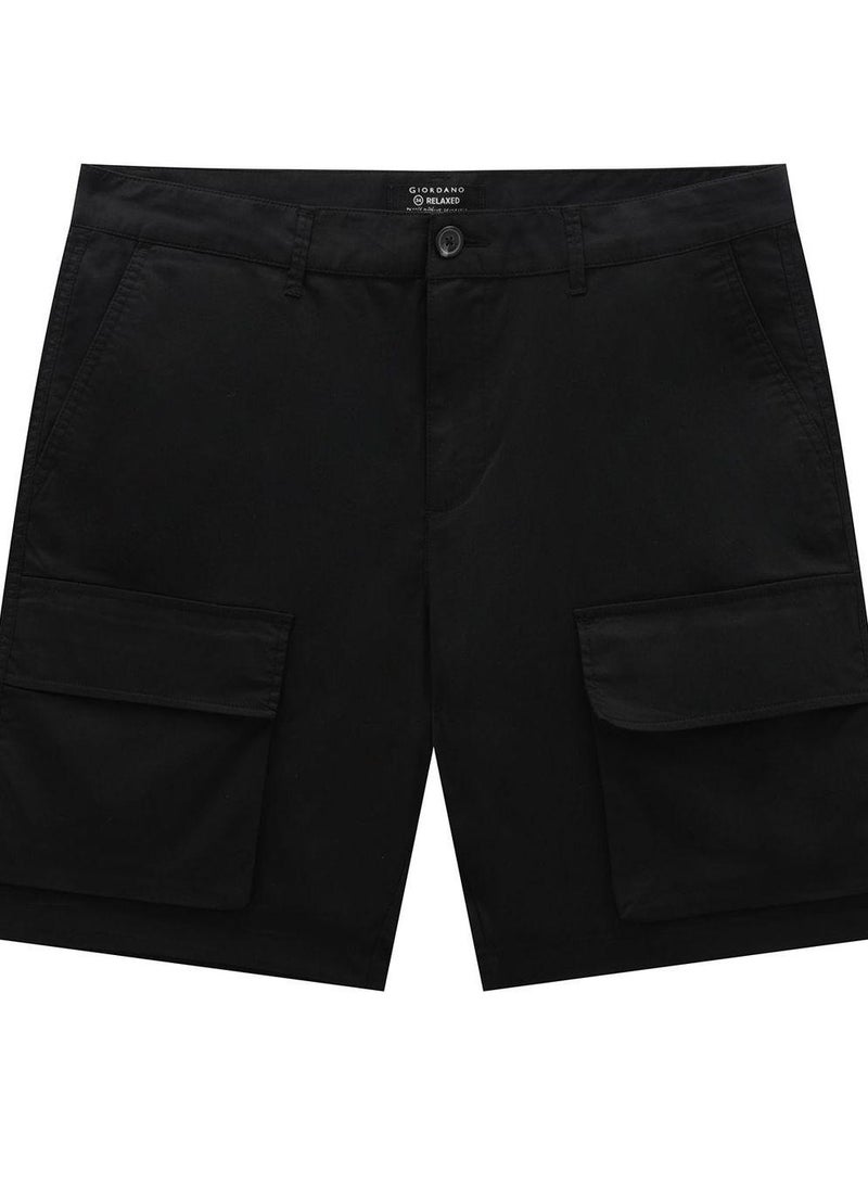 GIORDANO Men's Cool Touch Stretch Twill Shorts - Image 1