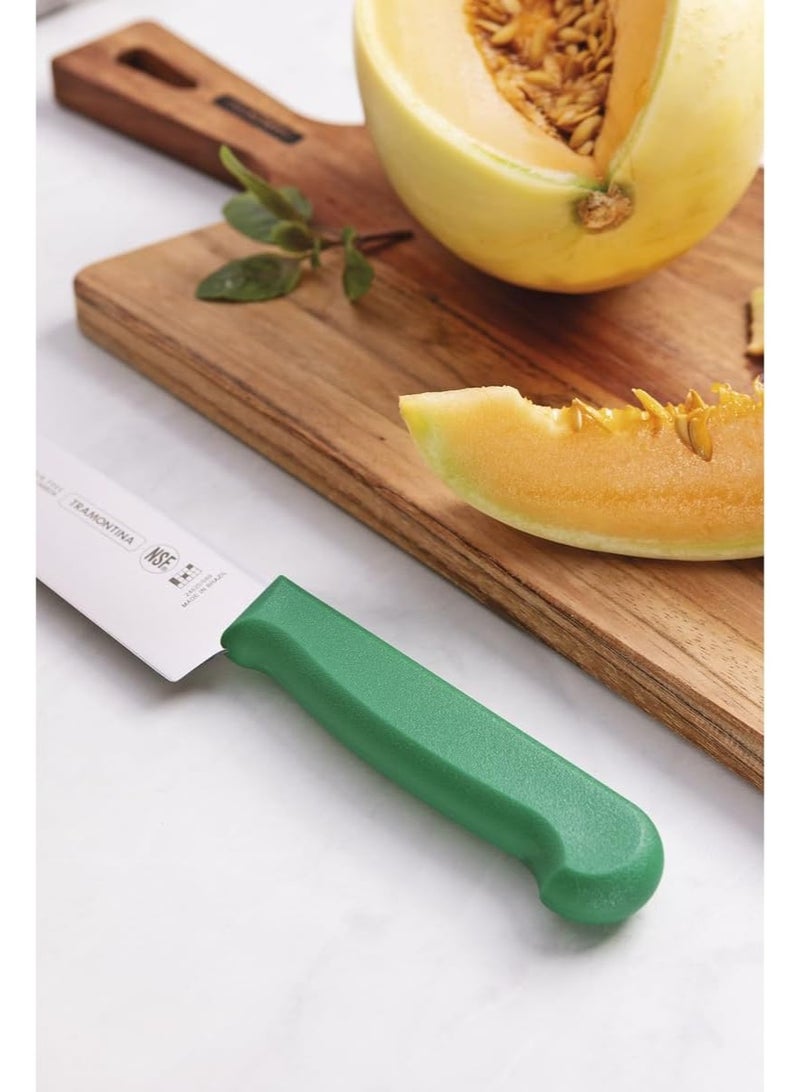 ترامونتينا سكين ترامونتينا الاحترافية للحوم مقاس 8 بوصات بشفرة من الفولاذ المقاوم للصدأ ومقبض من البولي بروبيلين الأخضر مع حماية مضادة للميكروبات - Image 4