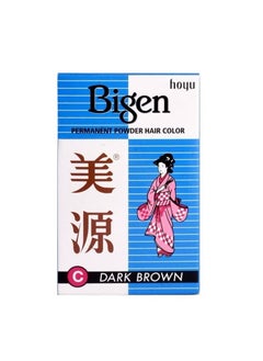 Hoyu Bigen permanent powder hair color dark brown 