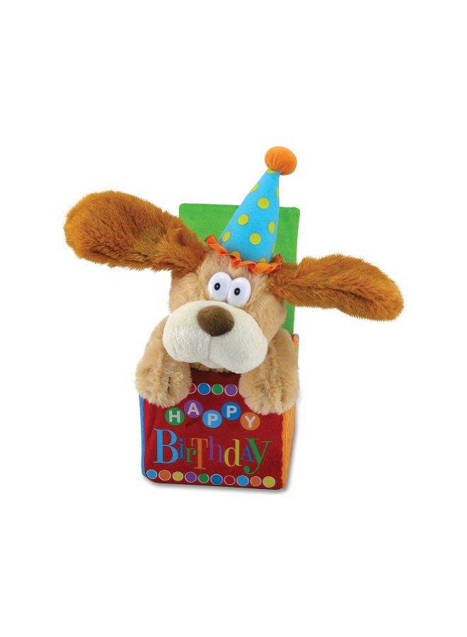 Cuddle Barn 12" Flappy Birthday Animated Plush Puppy Dog Singing "Happy Birthday" - Image 1