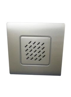 FYM FYM Bell Buzzer (3 x 3 inches) Satin Nickel, 3.5mm Ultra Slim Metal Front Plate Coated with a Scratch Resistance Lacquer Finish, Durable & High Quality 