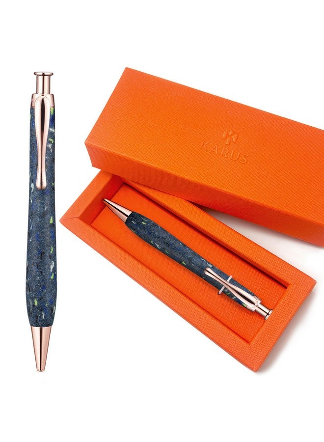 Karus Dressed Pen - Retractable Ballpoint Pen With Black Ink Refill, Gift Box, Best Pen Set For Men & Women, Birthdays, Exchanges, Commemorative, Business, Anniversary, Graduation, Personalized Gift  - Image 1