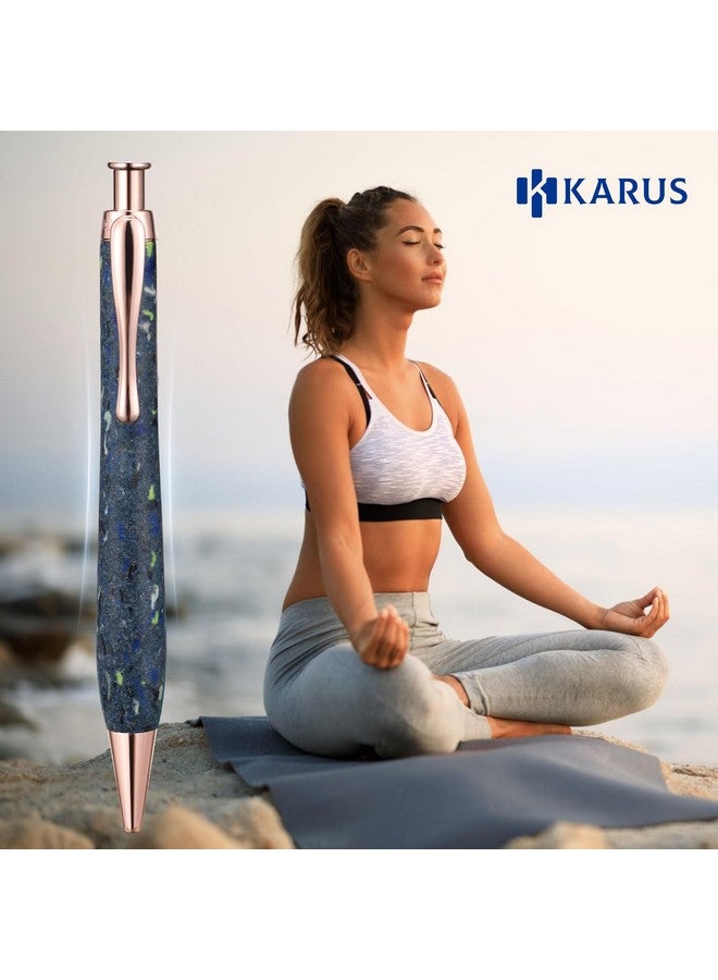 Karus Dressed Pen - Retractable Ballpoint Pen With Black Ink Refill, Gift Box, Best Pen Set For Men & Women, Birthdays, Exchanges, Commemorative, Business, Anniversary, Graduation, Personalized Gift  - Image 2