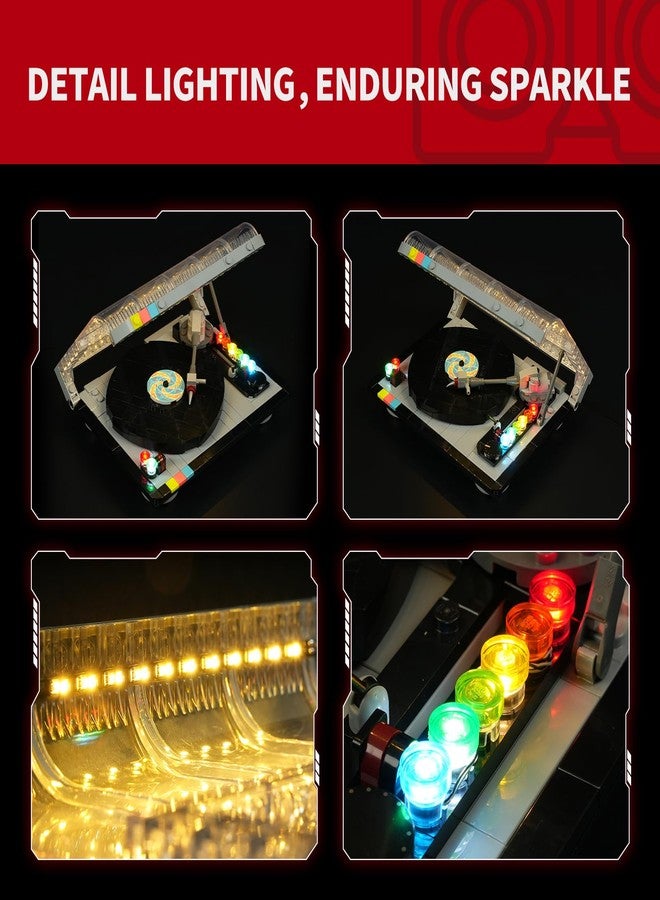 BRIKSMAX 2.0 Light Kit Compatible with LEGO-40699 Retro Record Player Building Kit, Creative DIY LED Lighting Accessories, Decorative Model Kit (Not Included Lego Set) - Image 3