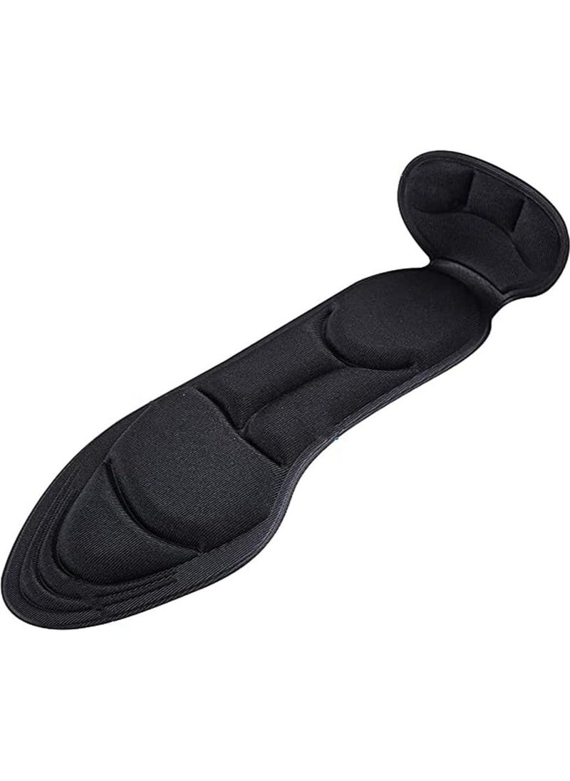 Generic Black Shoe and heel cushion insert pad foam shoe insoles, for loose shoes sore relief comfortable unisex universal fit  - Image 1