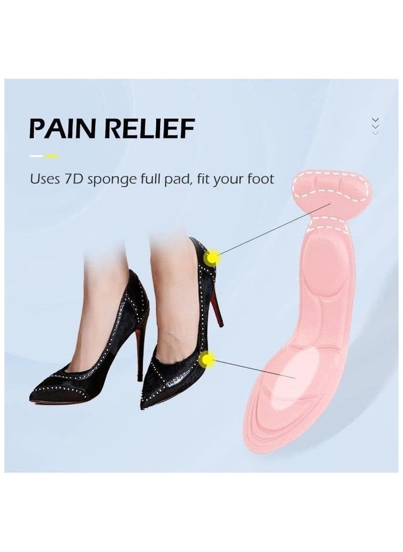 Generic Black Shoe and heel cushion insert pad foam shoe insoles, for loose shoes sore relief comfortable unisex universal fit  - Image 5