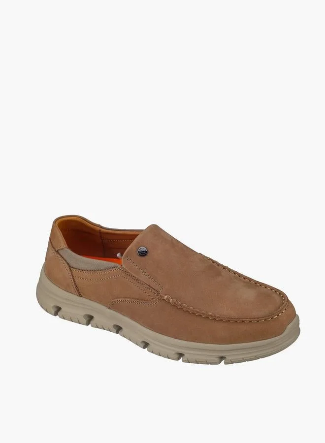 لو كونفورت Men Slip-On Leather Loafers