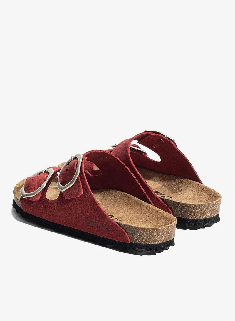 BAYTON  Atlas Leather Flat Sandals for Women | Best Price UAE