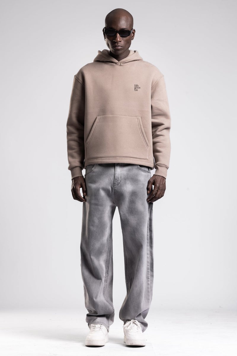 Catch Embossed Printed Hooded Sweatshirt - Image 1