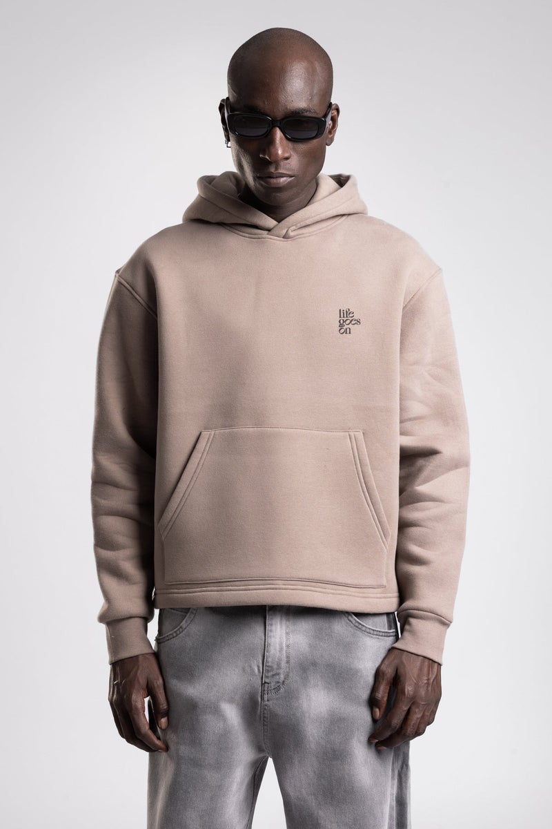 Catch Embossed Printed Hooded Sweatshirt - Image 3