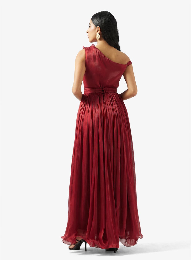 Ella Limited Edition One Shoulder Draped Dress - Image 2