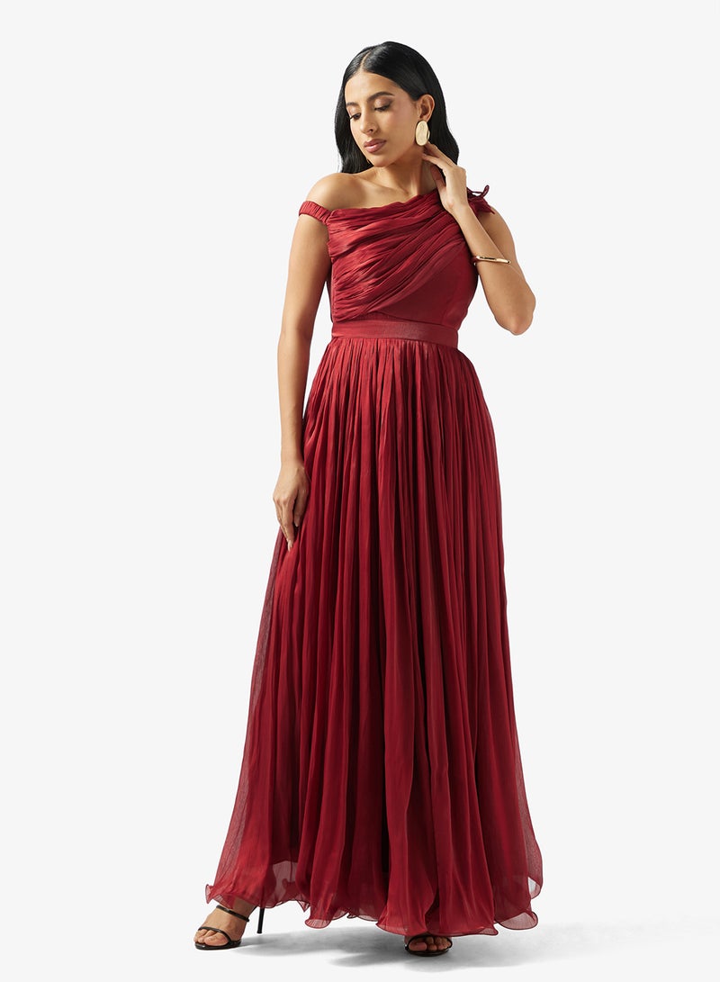 Ella Limited Edition One Shoulder Draped Dress - Image 1