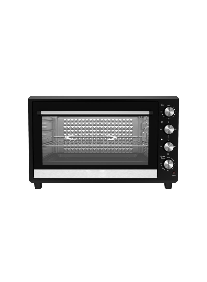 Oscar 2700W - Electric Oven | 100L Large Capacity | Double Glass Door | Rotisserie & Convection with Inner Light | 4 Knob Temperature Control up to 230°C |  OEO100L - 2 Year Warranty