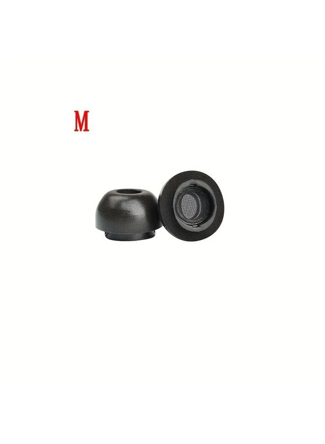 Memory Foam Ear Tips For Samsung Galaxy Buds 3 Pro Black Noise Cancelling Comfortable Fit - Image 1