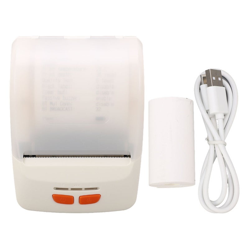 Bluetooth Thermal Printer 48mm Portable Receipt Printing - 150mm/s High-Speed Wireless POS Printer with USB Bluetooth 4.0 for Restaurant Orders Barcodes QR Codes for Android iOS Windows - Image 1