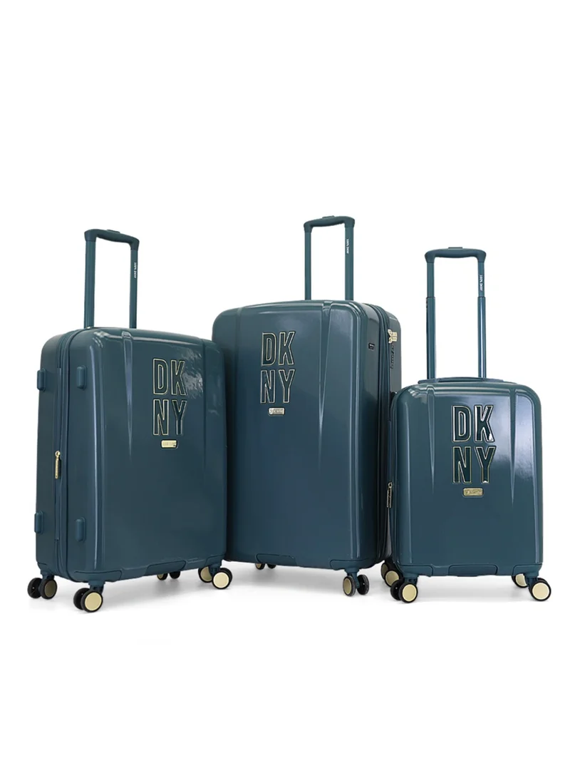 DKNY New Era Hardside Luggage on Wheels for Unisex | Ultra Lightweight ABS on with Spinner Wheels 4 Color Pine