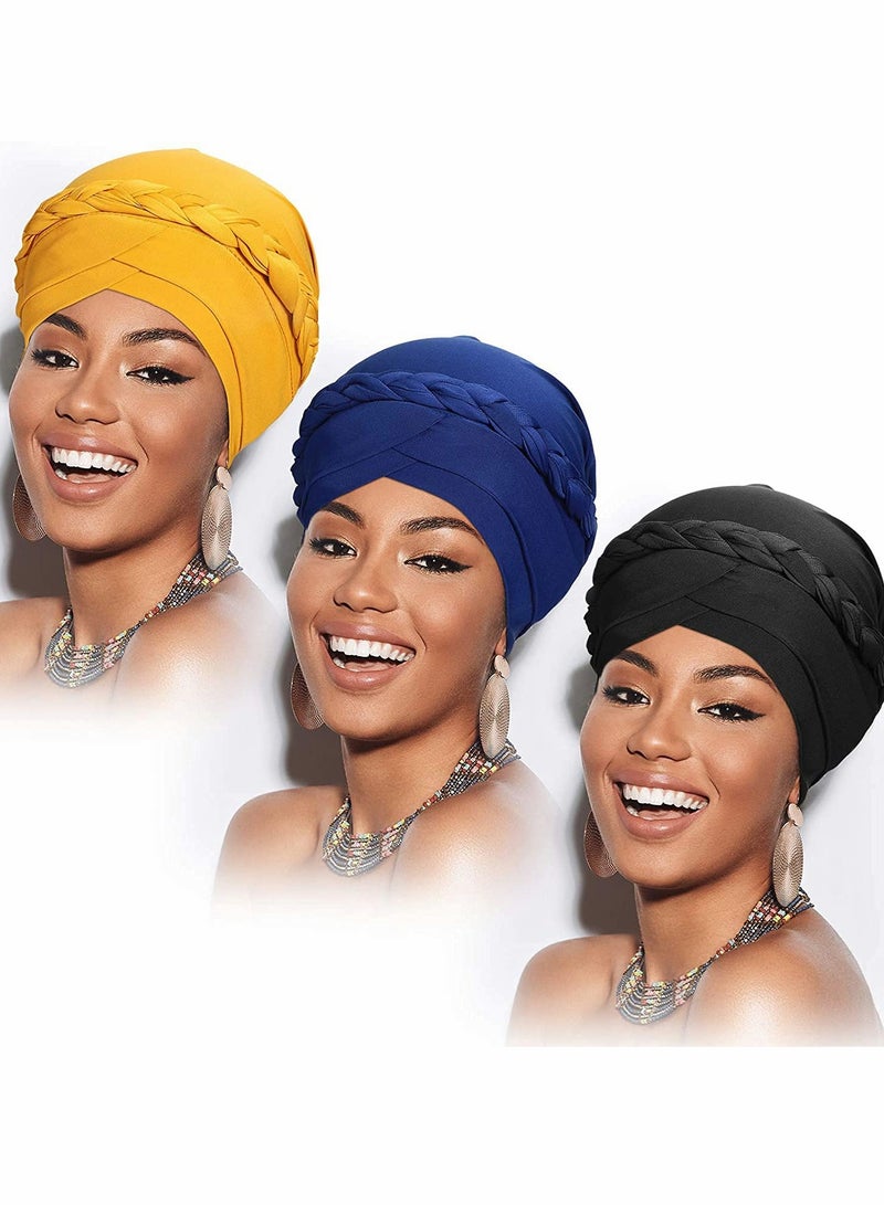 KASTWAVE Turban Head Wrap Pink Pattern Head Scarf Soft Flower Print Head Cover Cap Headwear for Women and Girls(3 Pieces ) - Image 5