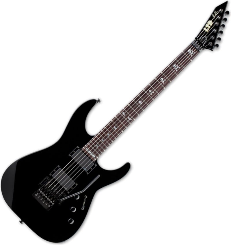 غيتار كهربائي ESP LTD KH602 من سلسلة التوقيع لكيرك هاميت مع حقيبة باللون الأسود