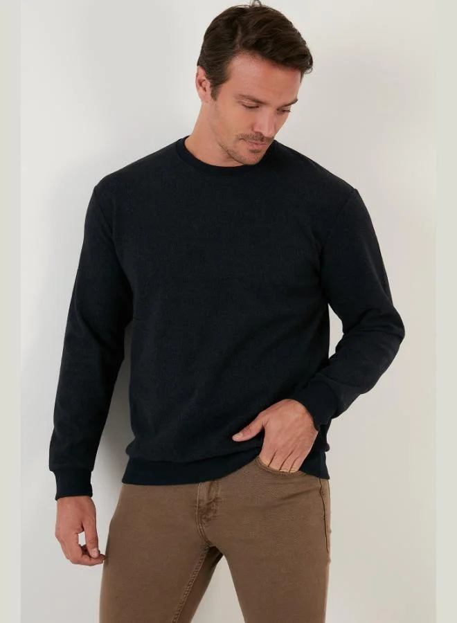 Buratti  Buratti Slim Fit Crew Neck Cotton Sweater Men's SWEATER 456201 for Men | Best Price UAE